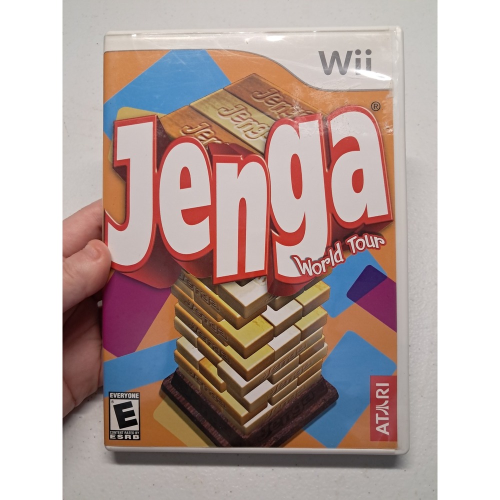 Jenga World Tour Nintendo Wii Video Game Atari Complete with‎ Manual CIB